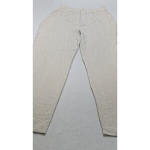 PRINCESS POLLY‎ Pants Women Size 8 Brenda Linen Blend High Rise Beige Tan Beach